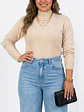 Sweater mujer texturado colores Lineas rombos extra linda - Miniatura 7