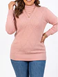 Sweater mujer texturado colores lineas extra linda - Miniatura 4