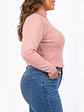 Sweater mujer texturado colores lineas extra linda - Miniatura 5