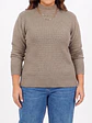 Sweater mujer texturado colores lineas extra linda - Miniatura 10