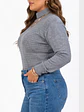 Sweater mujer texturado colores lineas extra linda - Miniatura 14