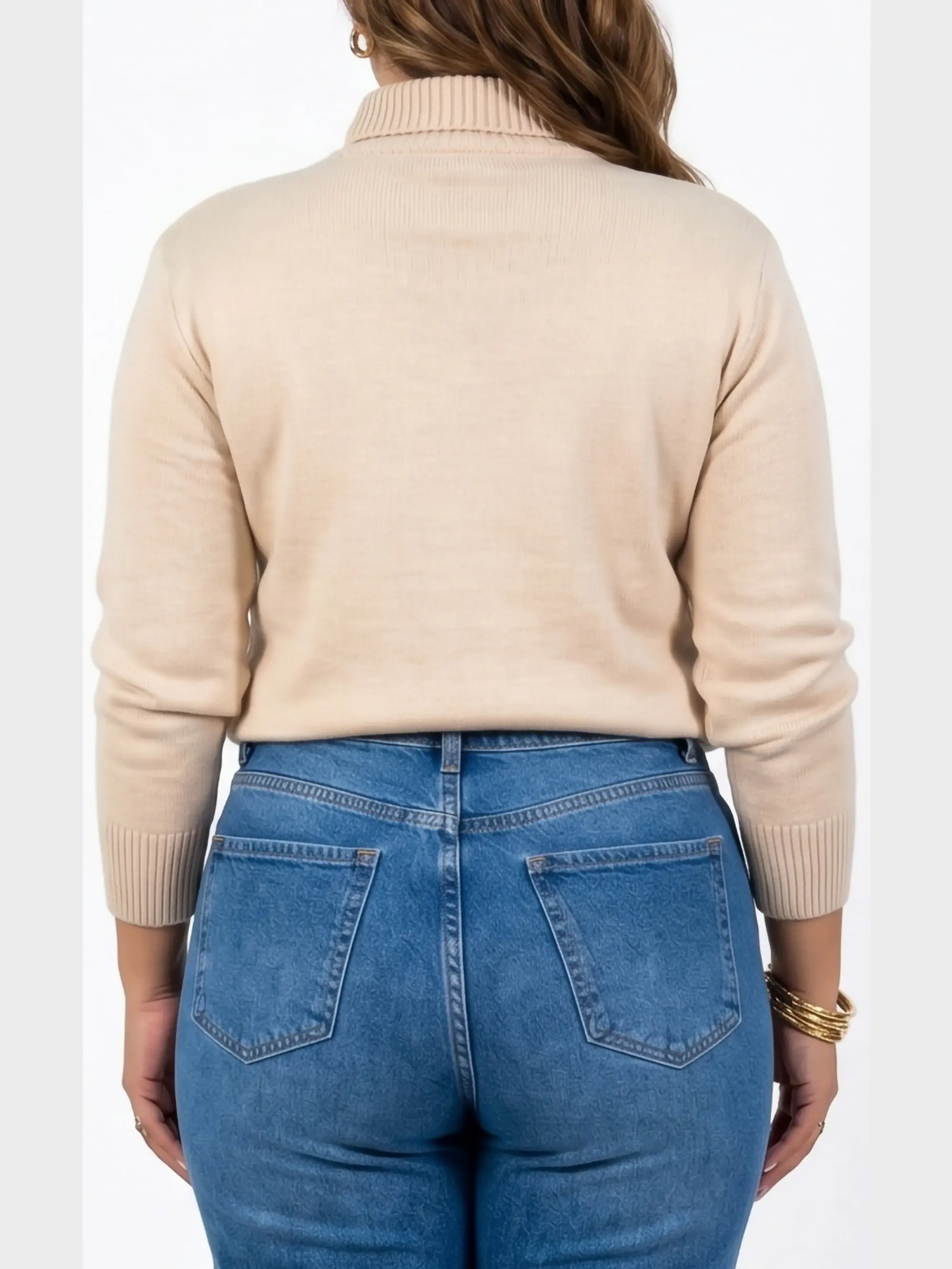 Sweater mujer texturado colores lineas extra linda 17