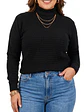 Sweater mujer texturado colores lineas extra linda - Miniatura 20