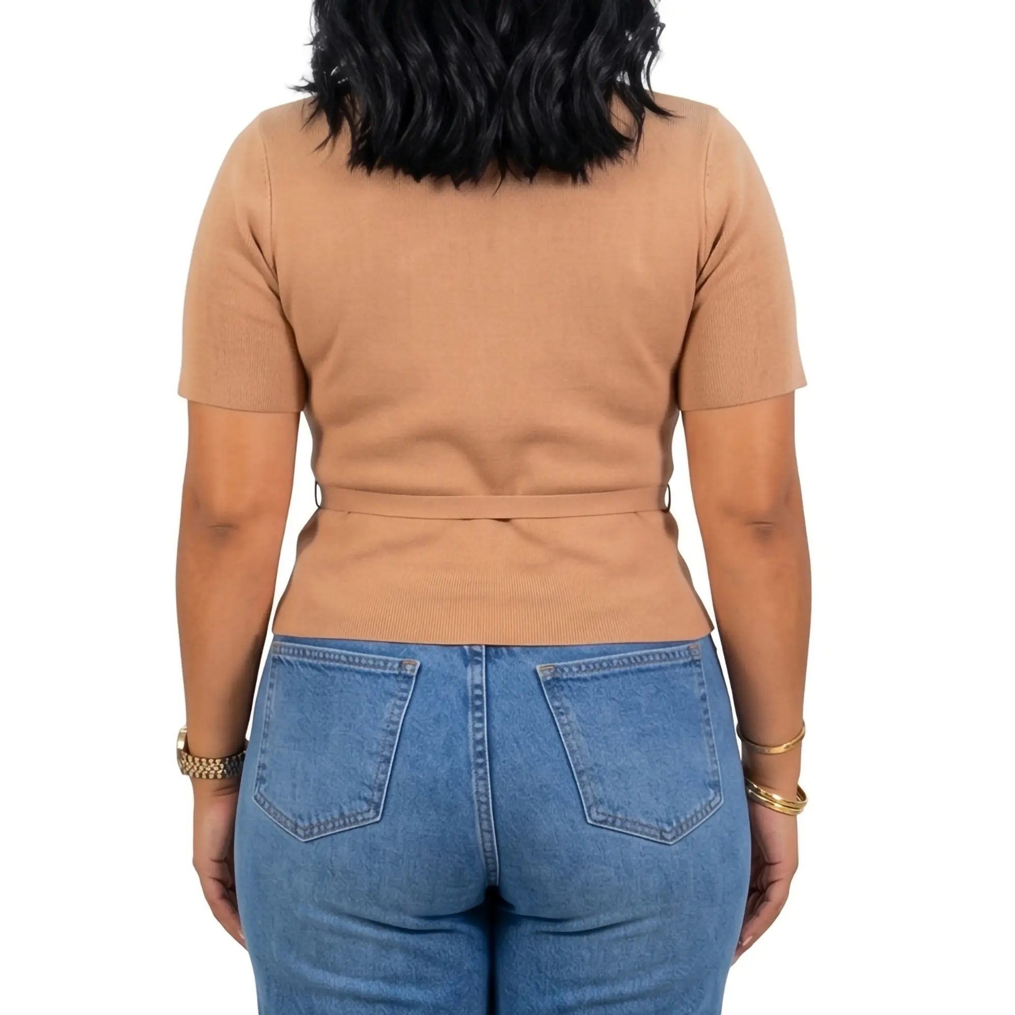 Polera lanilla manga corta invierno lazo colores 9