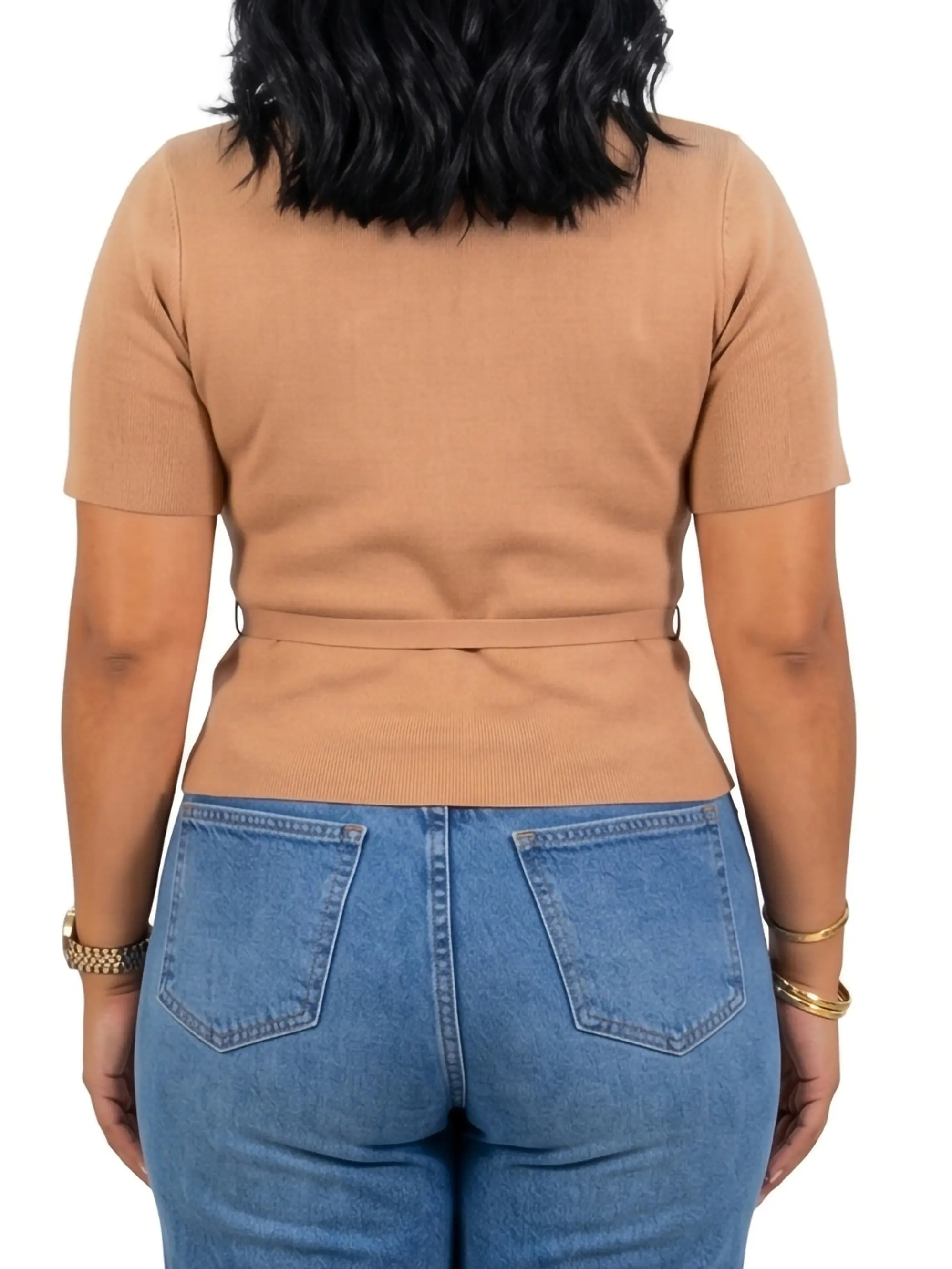 Polera lanilla manga corta invierno lazo colores 9