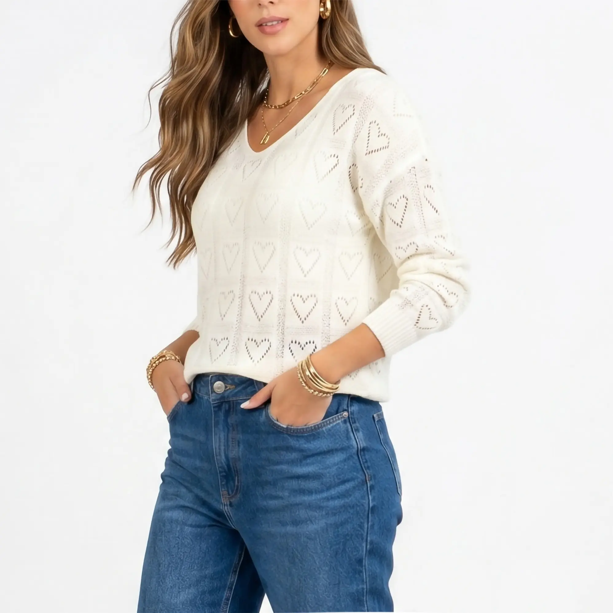 Chaleco Mujer  Hilo tejido Oversize Sofía 5