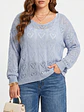 Chaleco Mujer  Hilo tejido Oversize Sofía - Miniatura 10