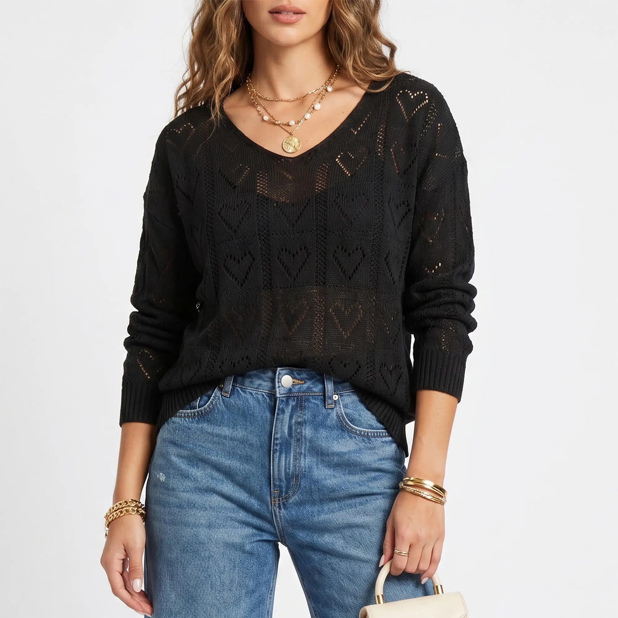 Chaleco Mujer  Hilo tejido Oversize Sofía 12