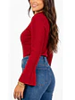 Sweater básico polera invierno colores manga acampanada - Miniatura 8
