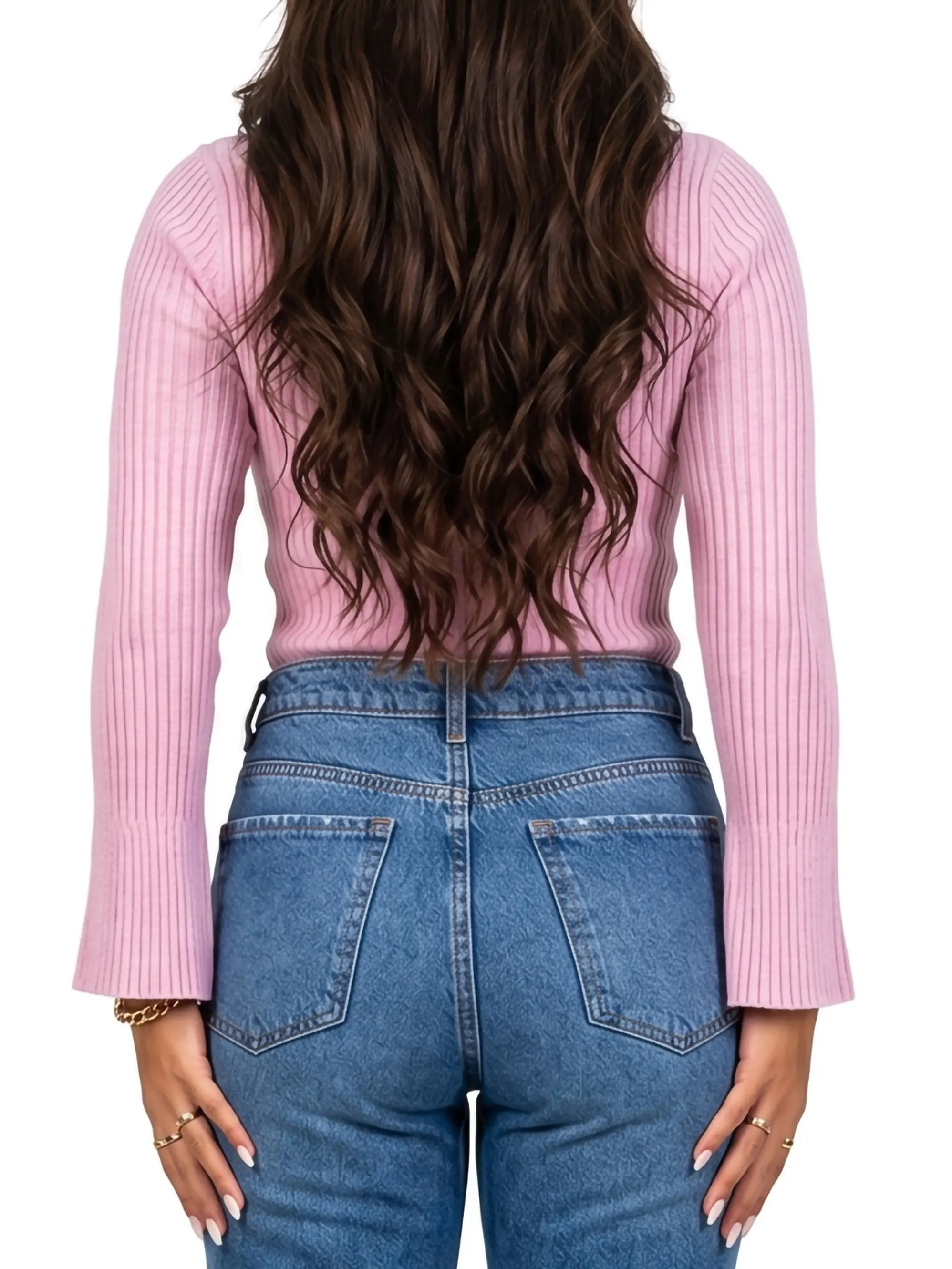 Sweater básico polera invierno colores manga acampanada 11