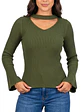 Sweater básico polera invierno colores manga acampanada - Miniatura 12