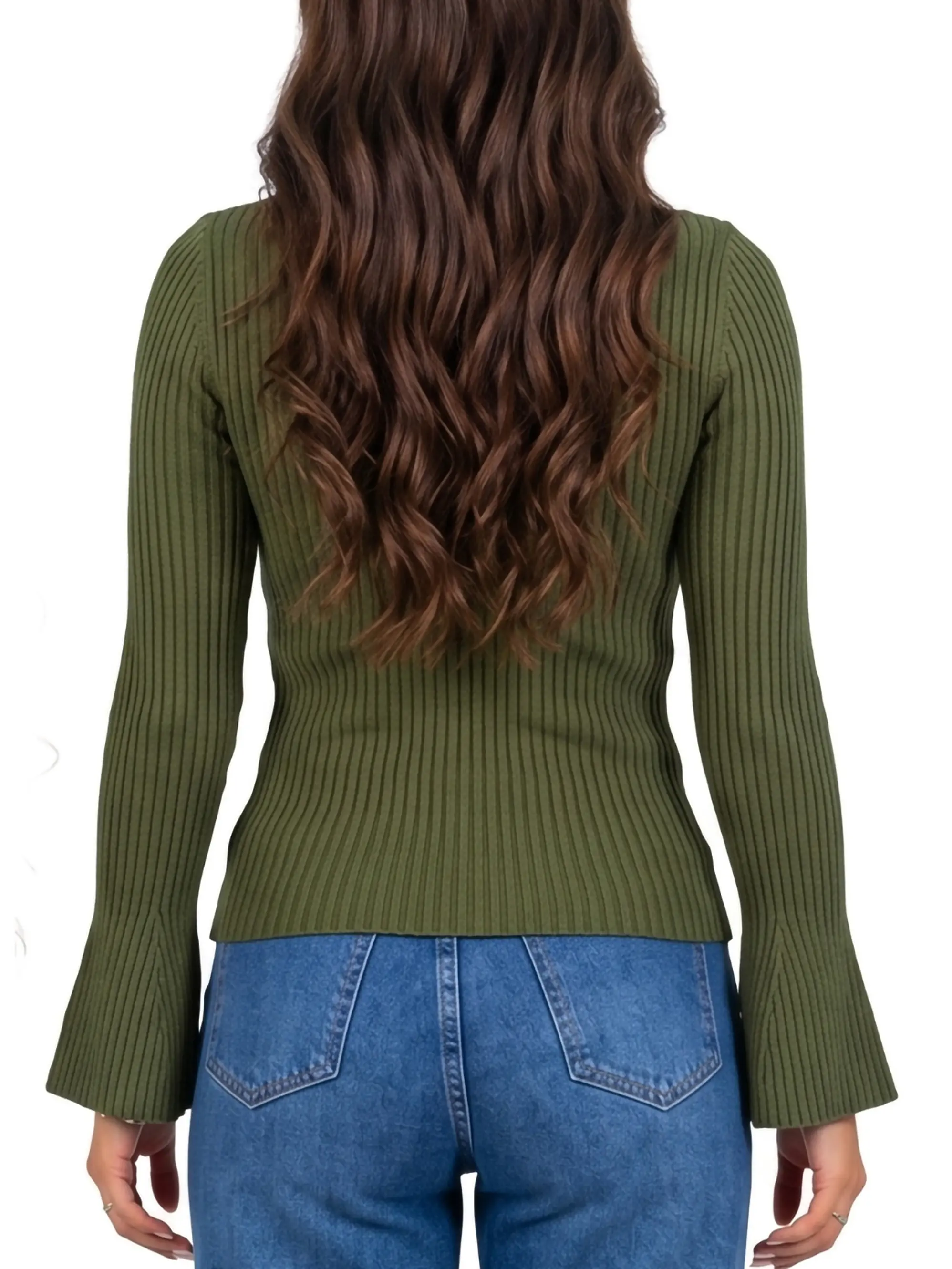 Sweater básico polera invierno colores manga acampanada 14
