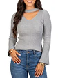 Sweater básico polera invierno colores manga acampanada - Miniatura 17