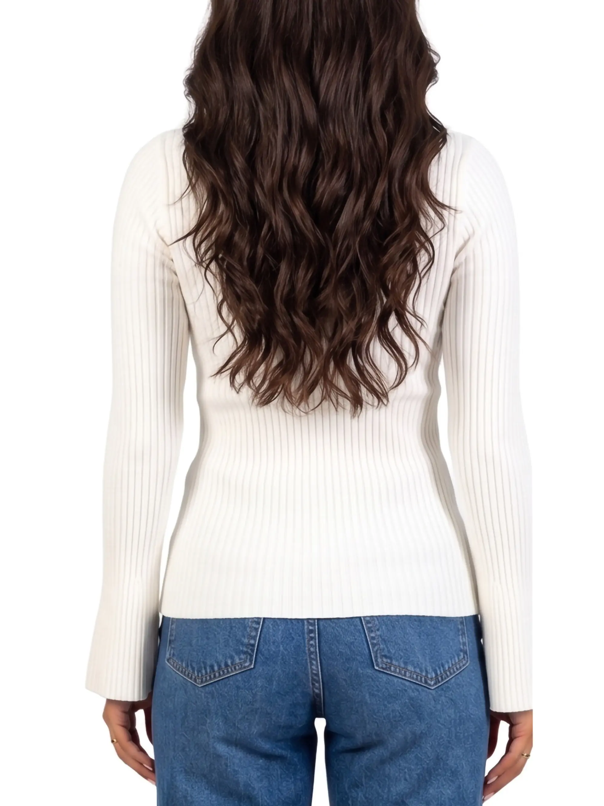 Sweater básico polera invierno colores manga acampanada 20
