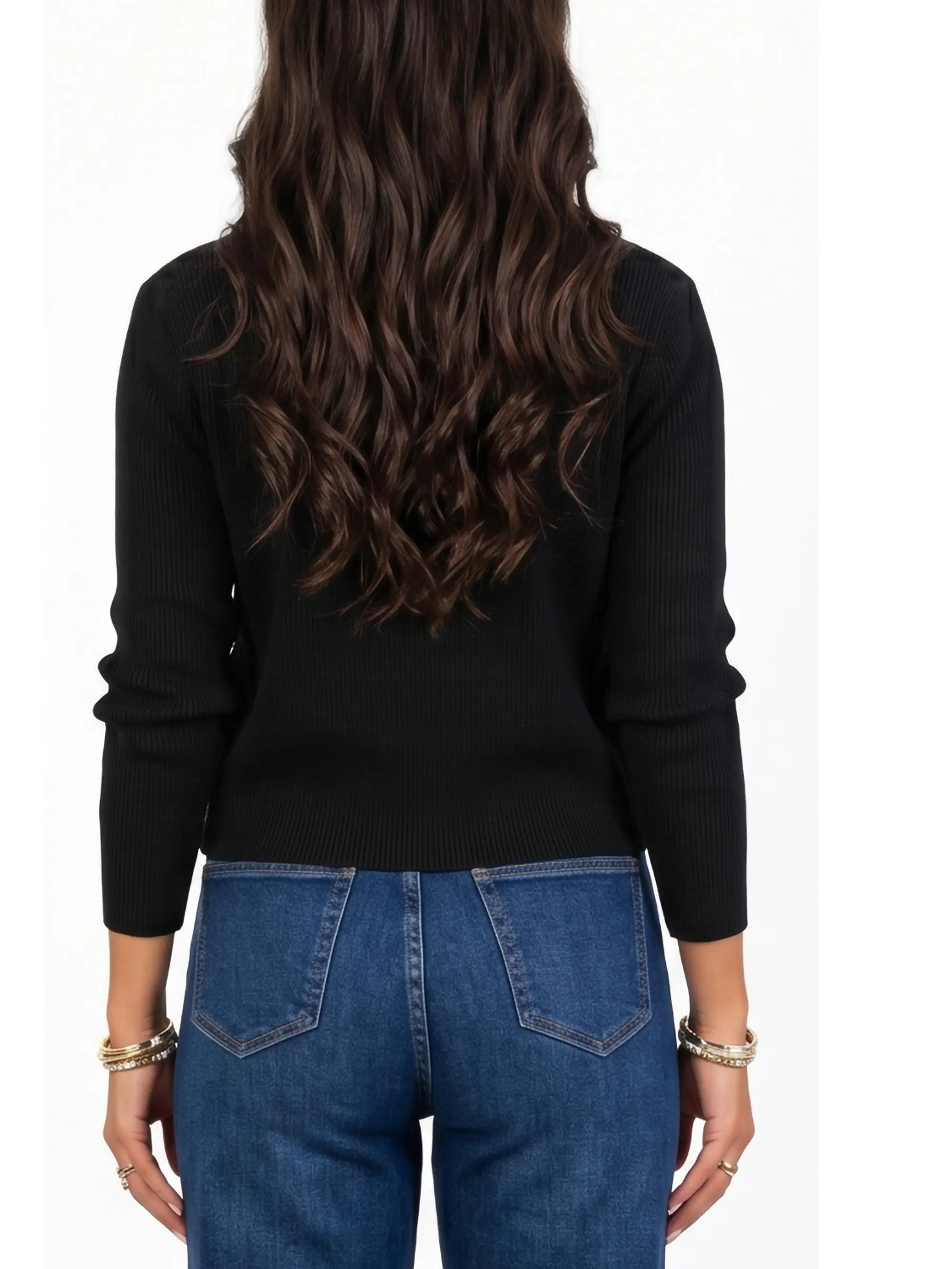 Chaleco botones básico mujer diseño Alba 11