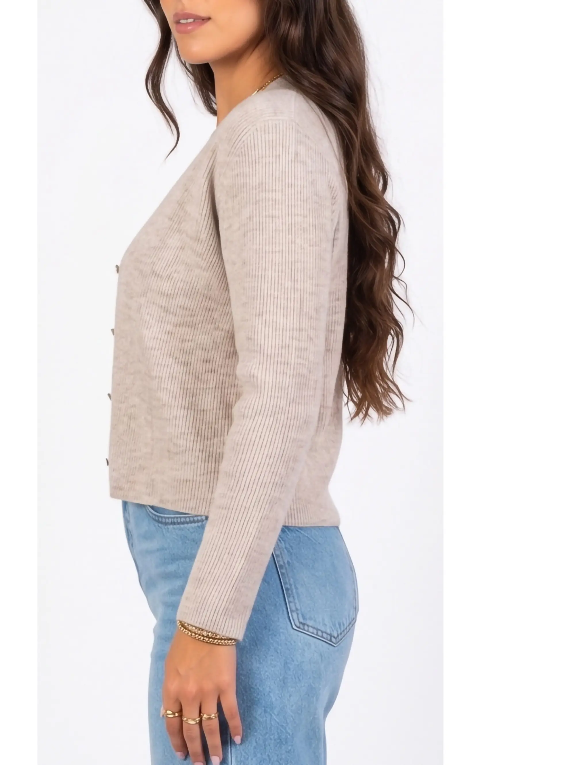 Chaleco botones básico mujer diseño Alba 2