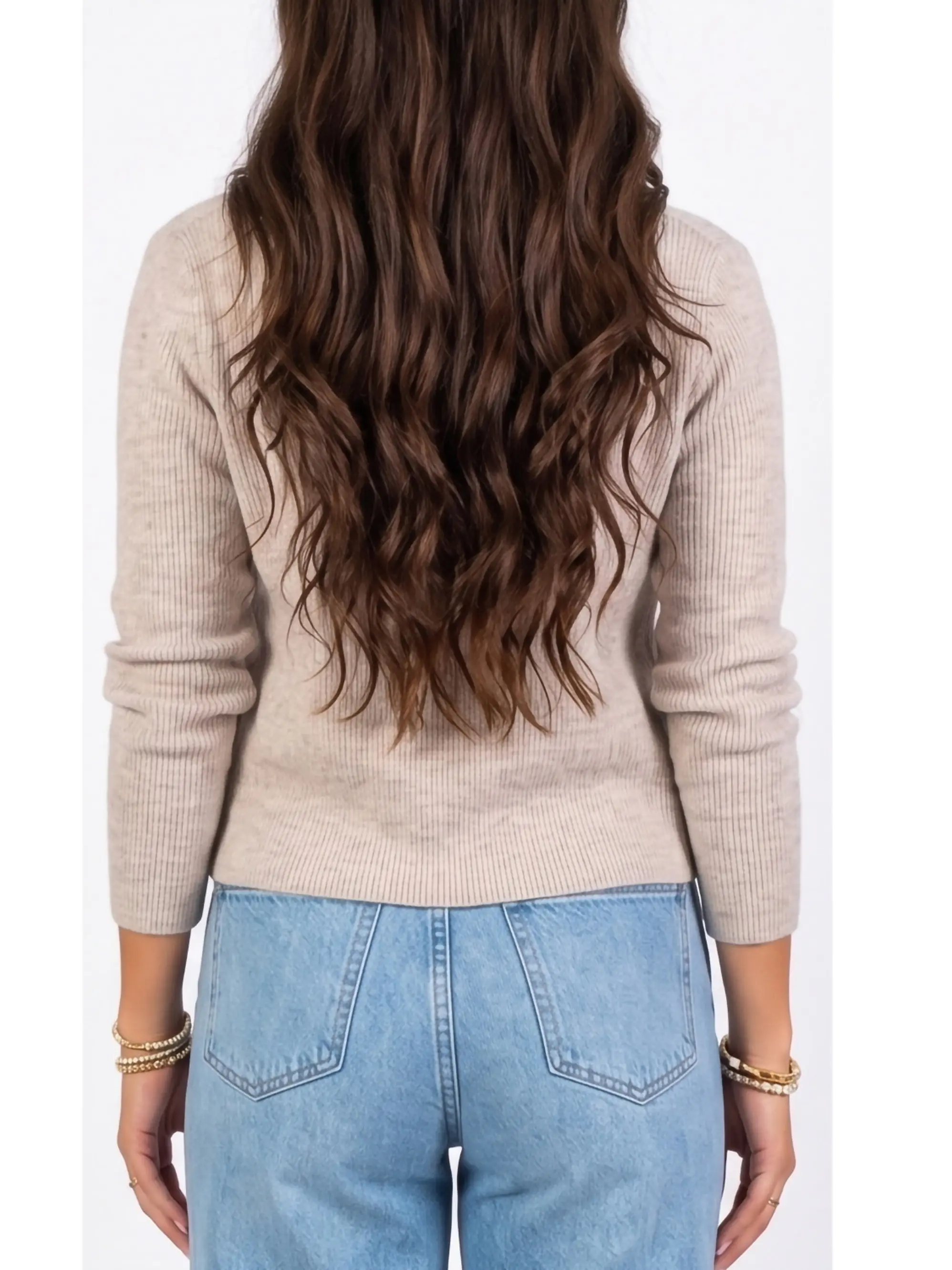 Chaleco botones básico mujer diseño Alba 3