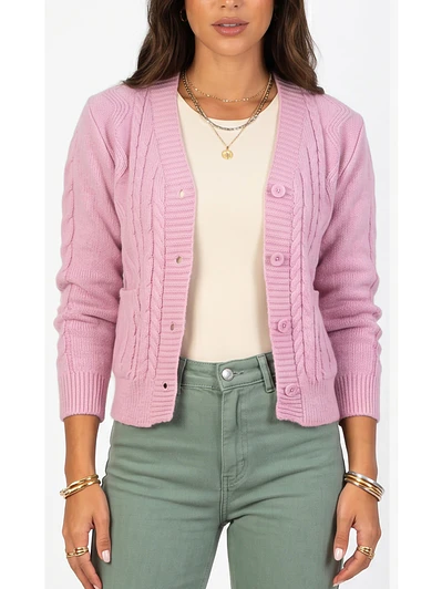 Chaleco básico colores trenzado Ana