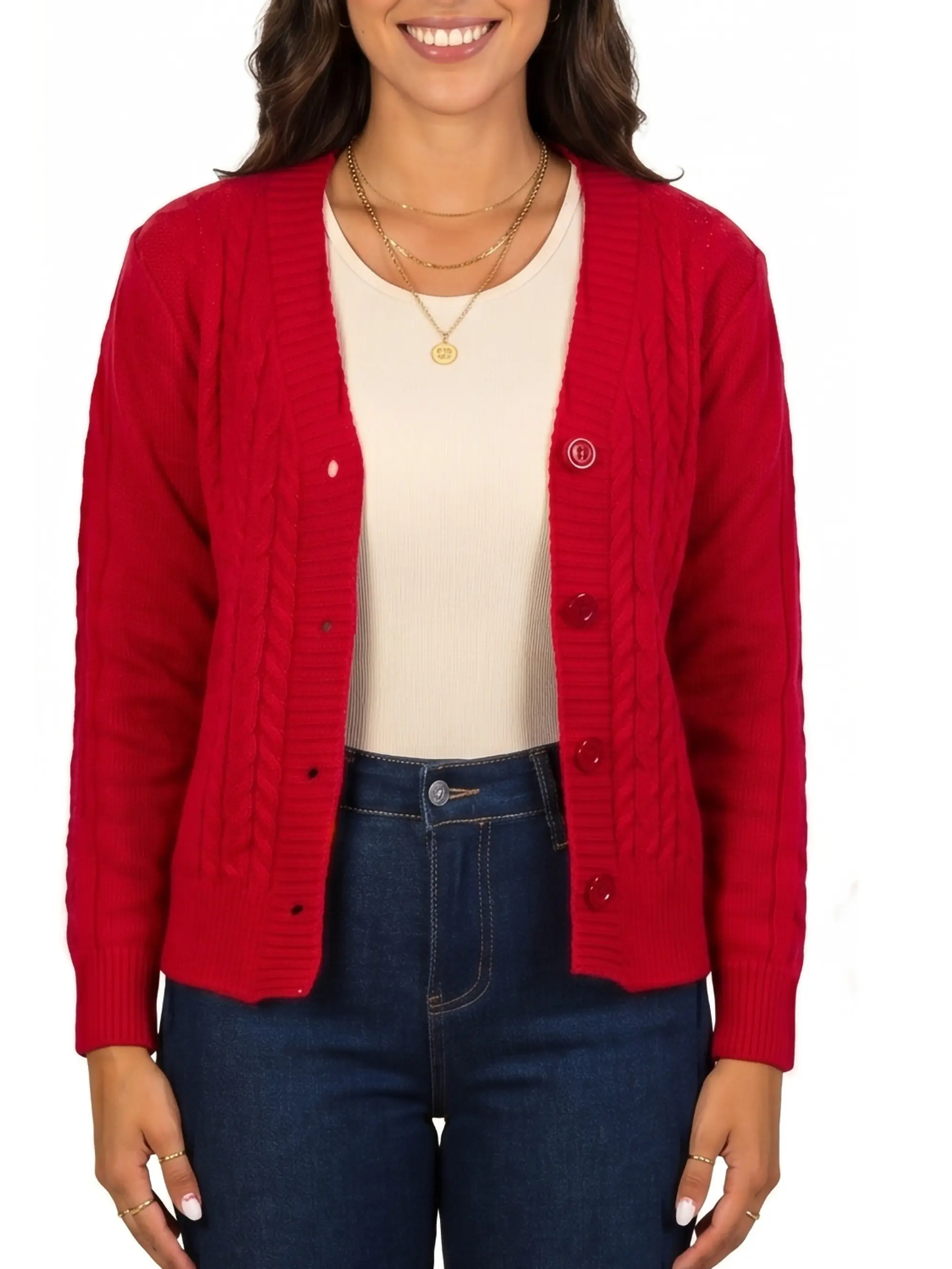 Chaleco básico colores trenzado Ana 6