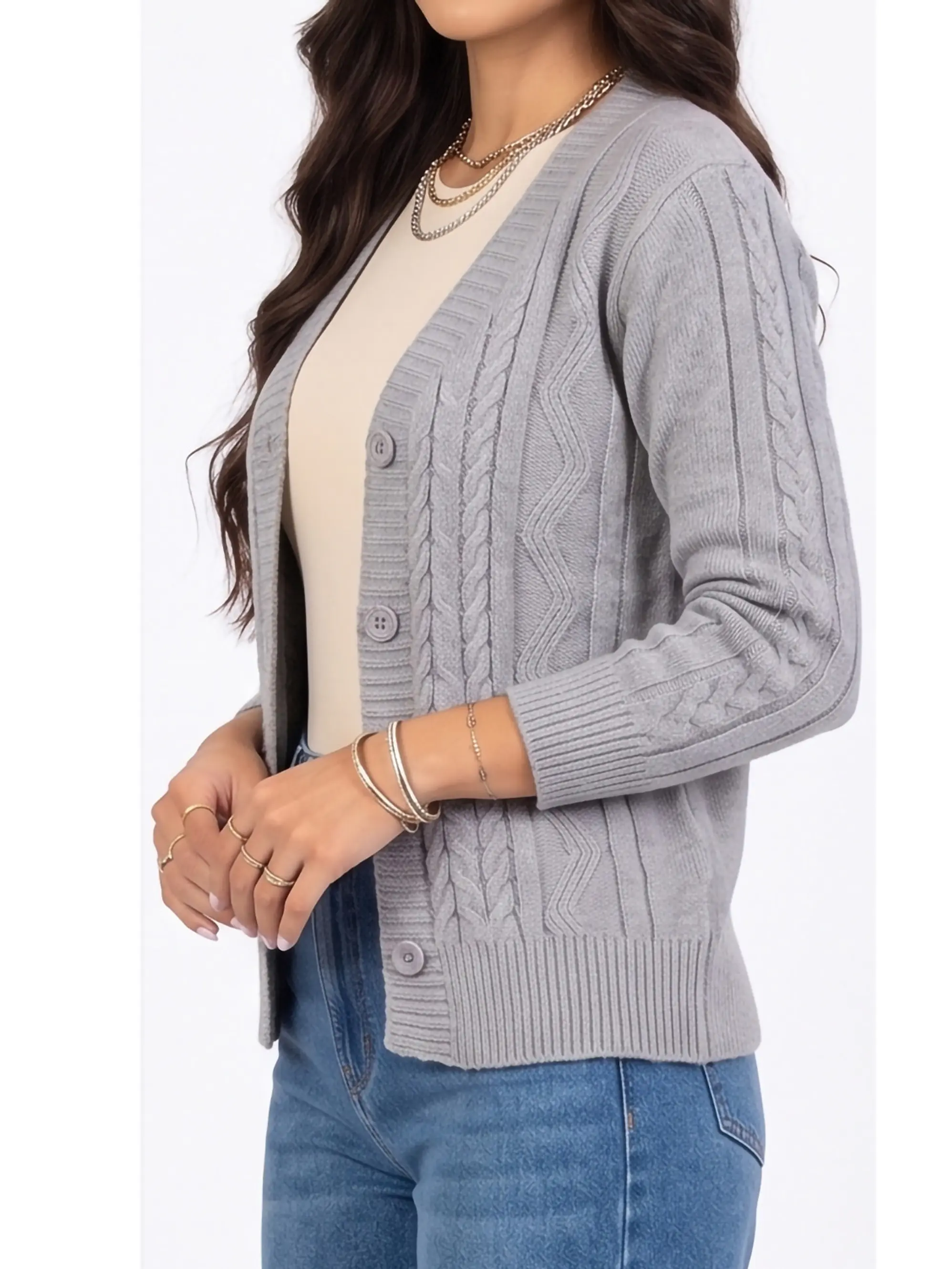 Chaleco básico colores trenzado Ana 17