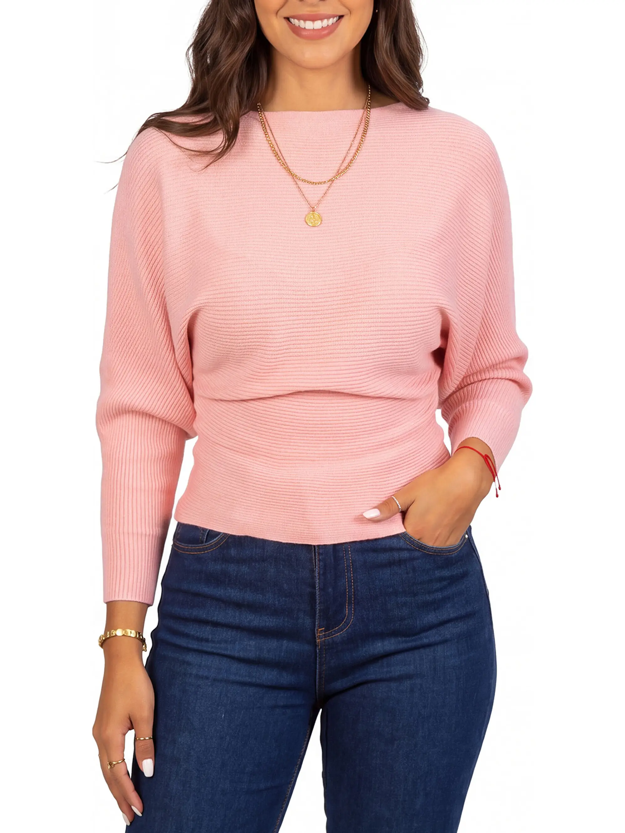 Sweater mujer manga murciélago colores  Bel 1