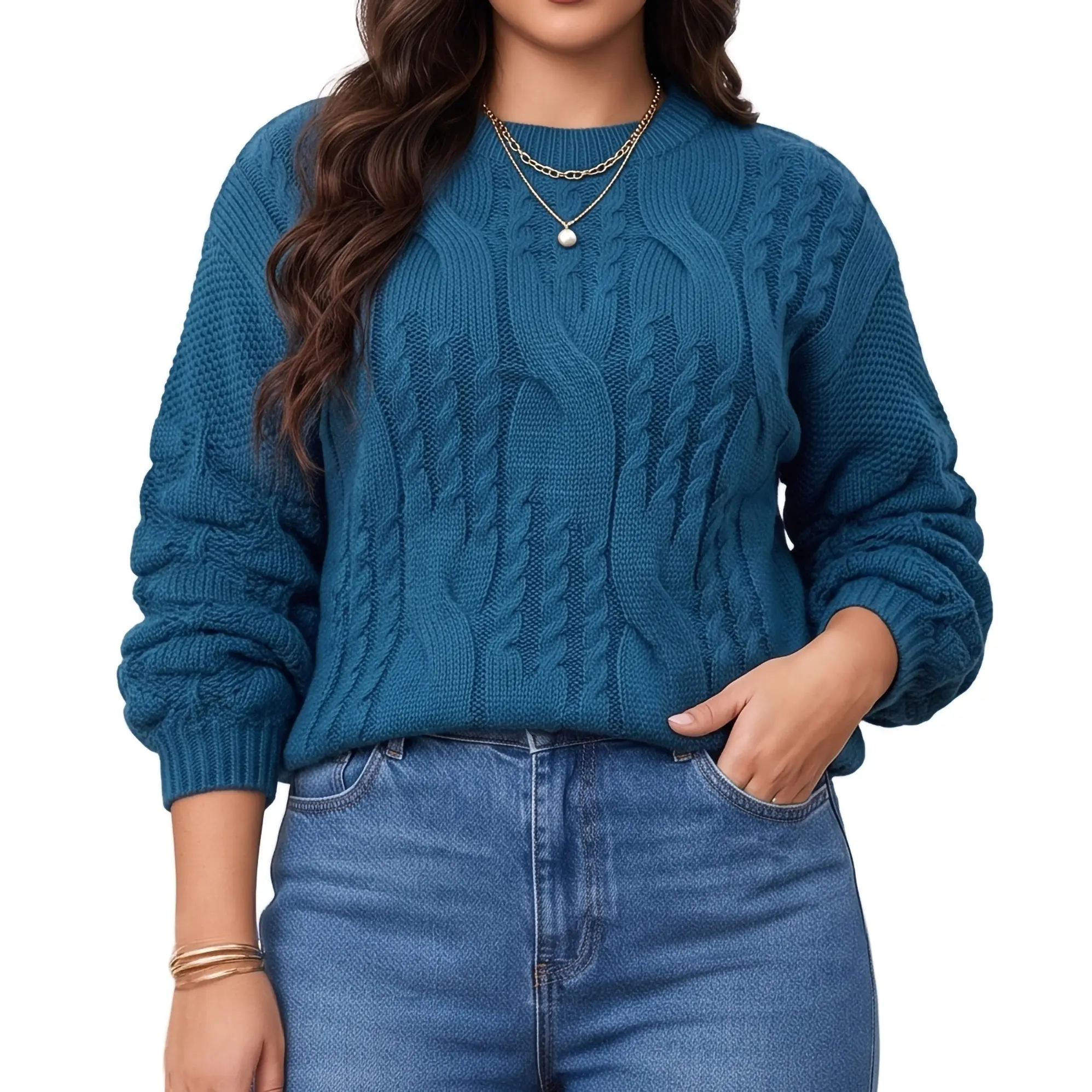 Chaleco mujer lana manga pompón Pandora 5