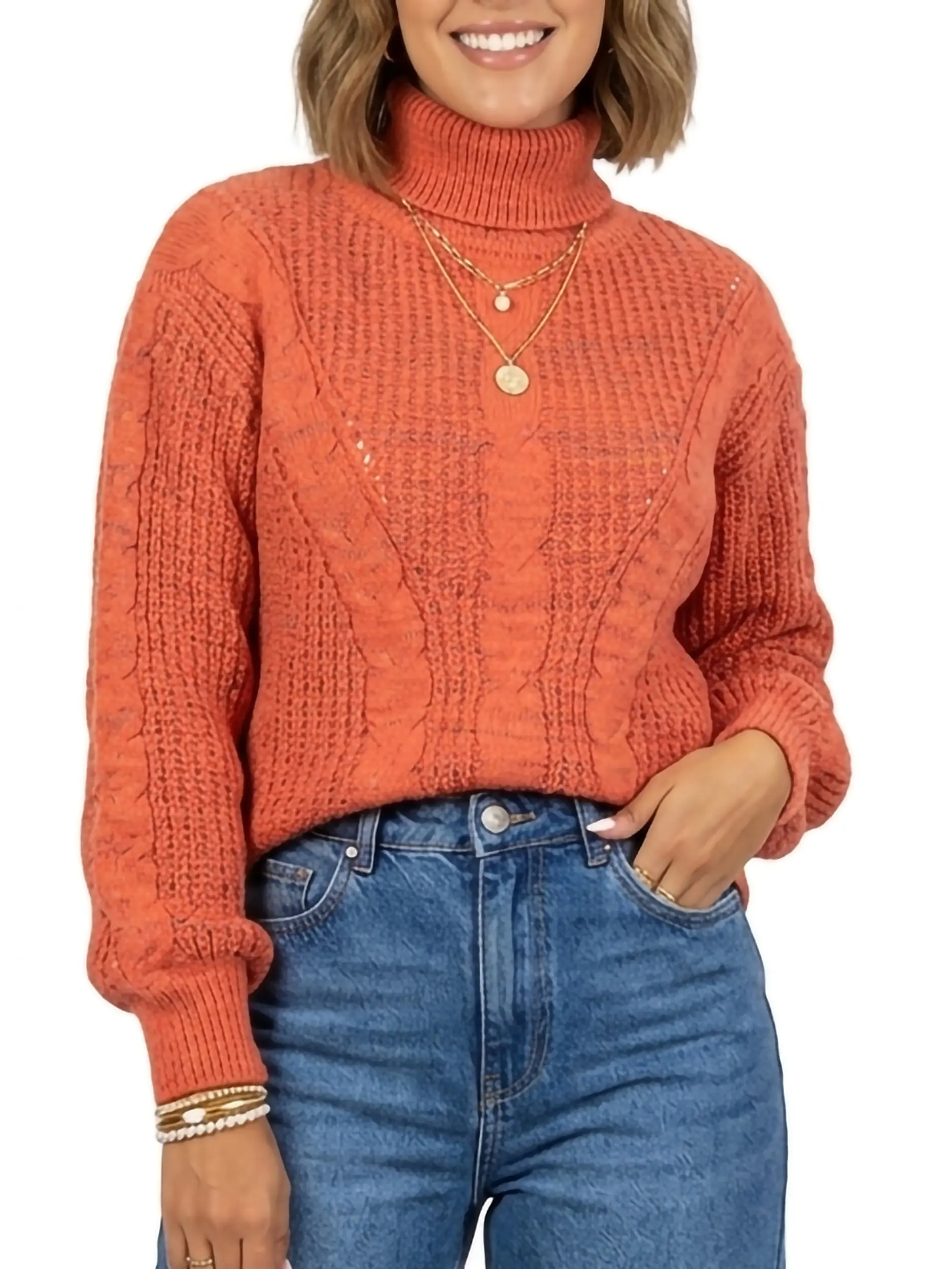 Chaleco mujer lana reciclada jaspeado manga englobada colores 9