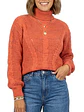Chaleco mujer lana reciclada jaspeado manga englobada colores - Miniatura 9