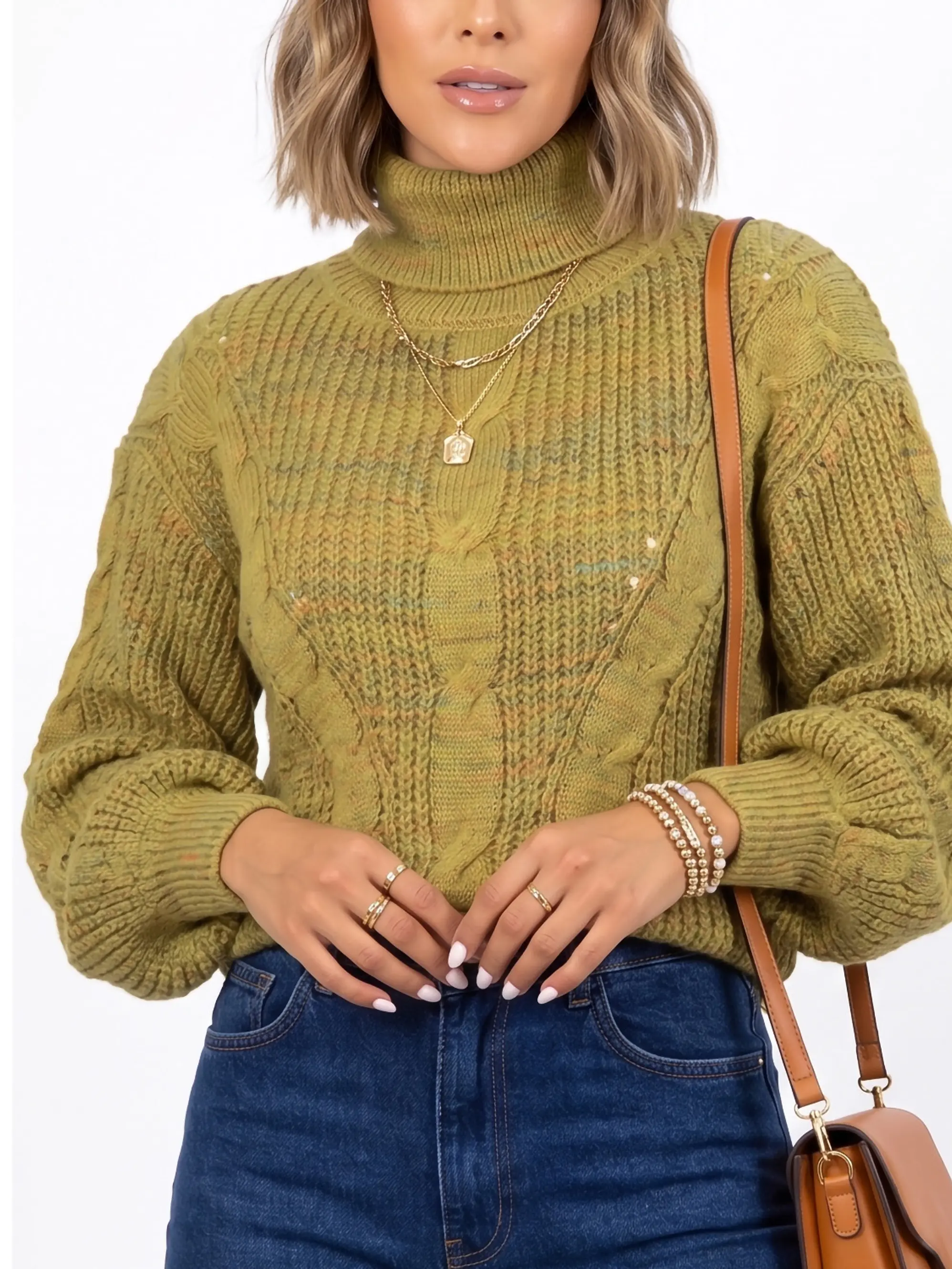 Chaleco mujer lana reciclada jaspeado manga englobada colores 13