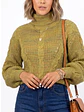 Chaleco mujer lana reciclada jaspeado manga englobada colores - Miniatura 13