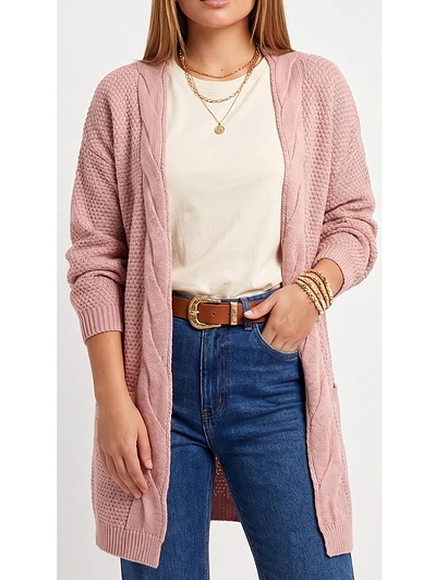 Cardigán invierno lana spandex Luna