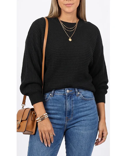 Sweater Oversize Botones traseros colores