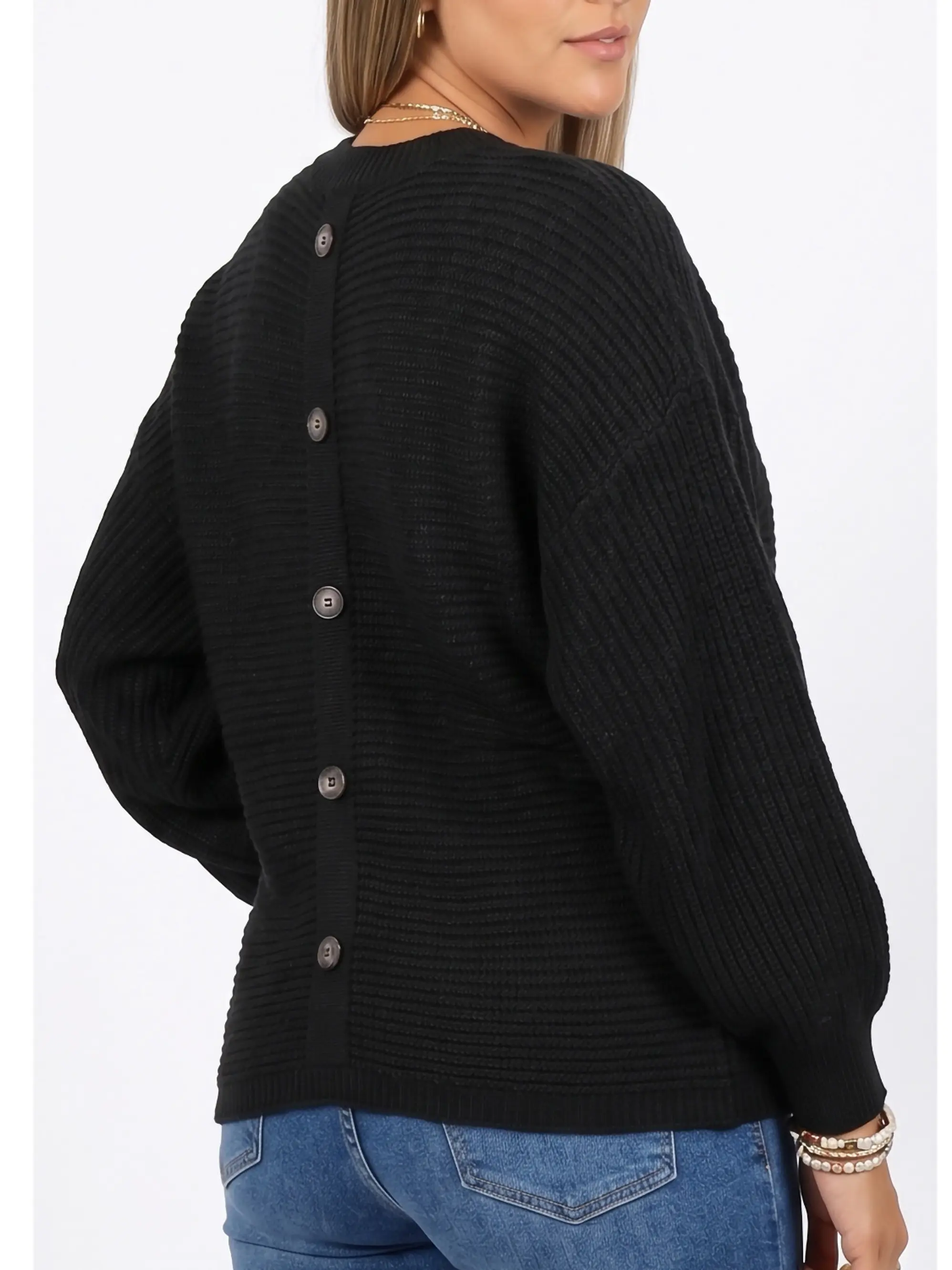 Sweater Oversize Botones traseros colores 2