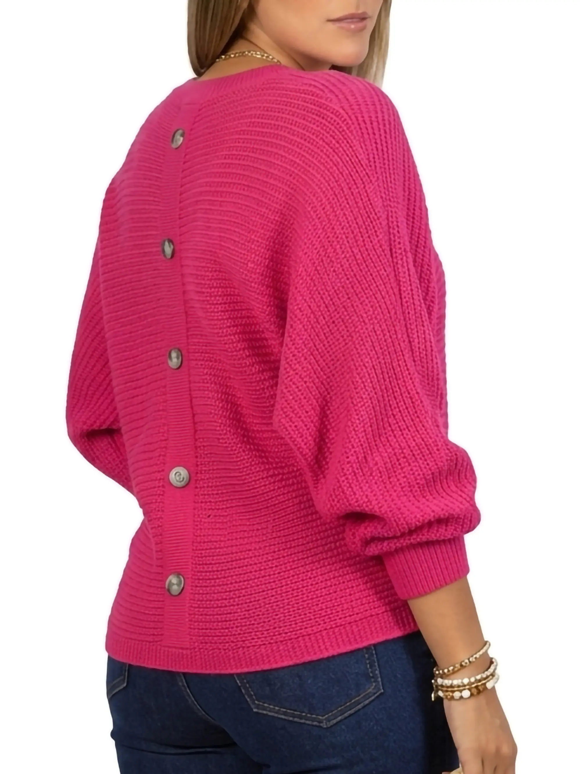 Sweater Oversize Botones traseros colores 4