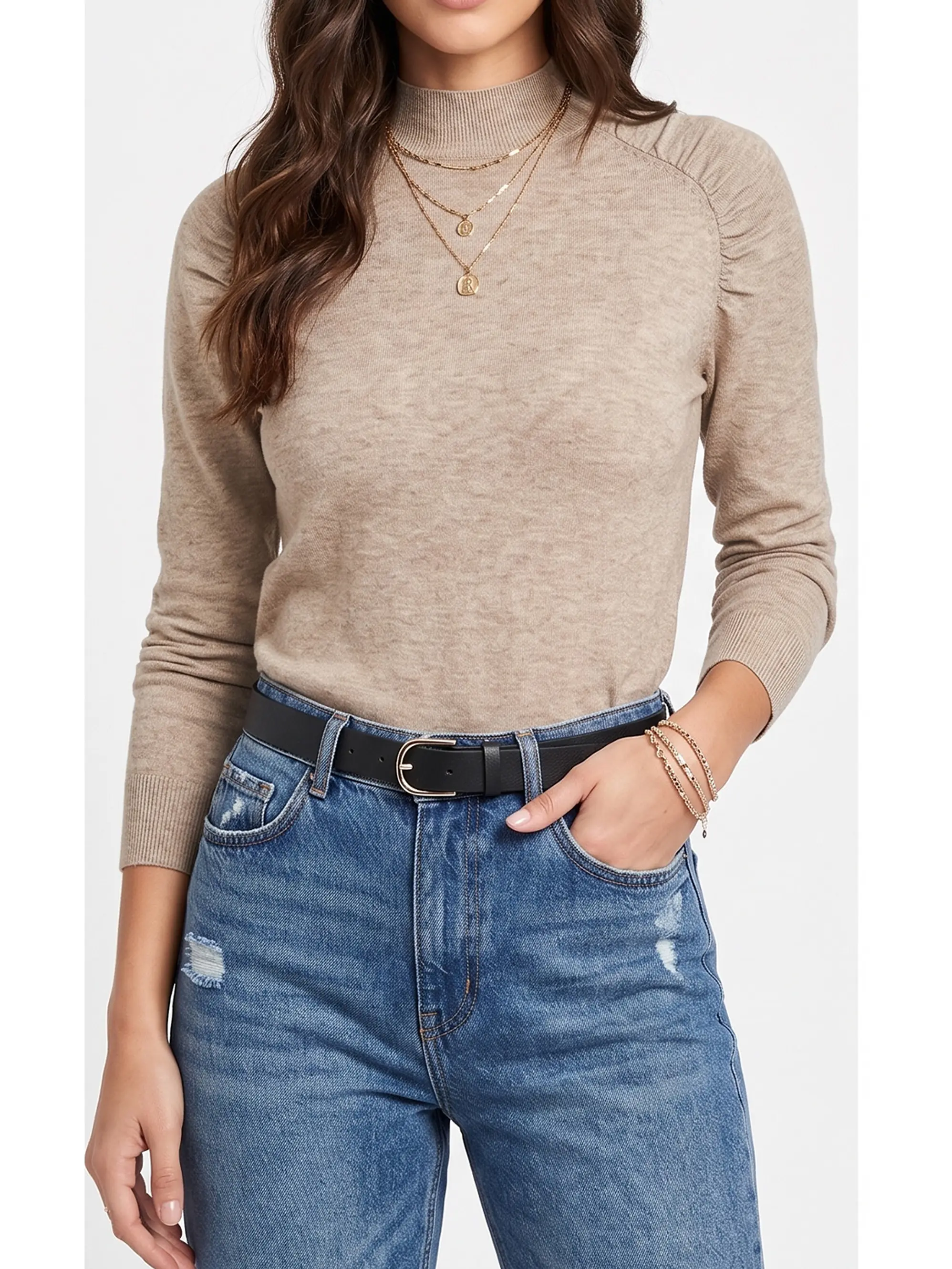 Sweater cuello medio Melisa colores 3