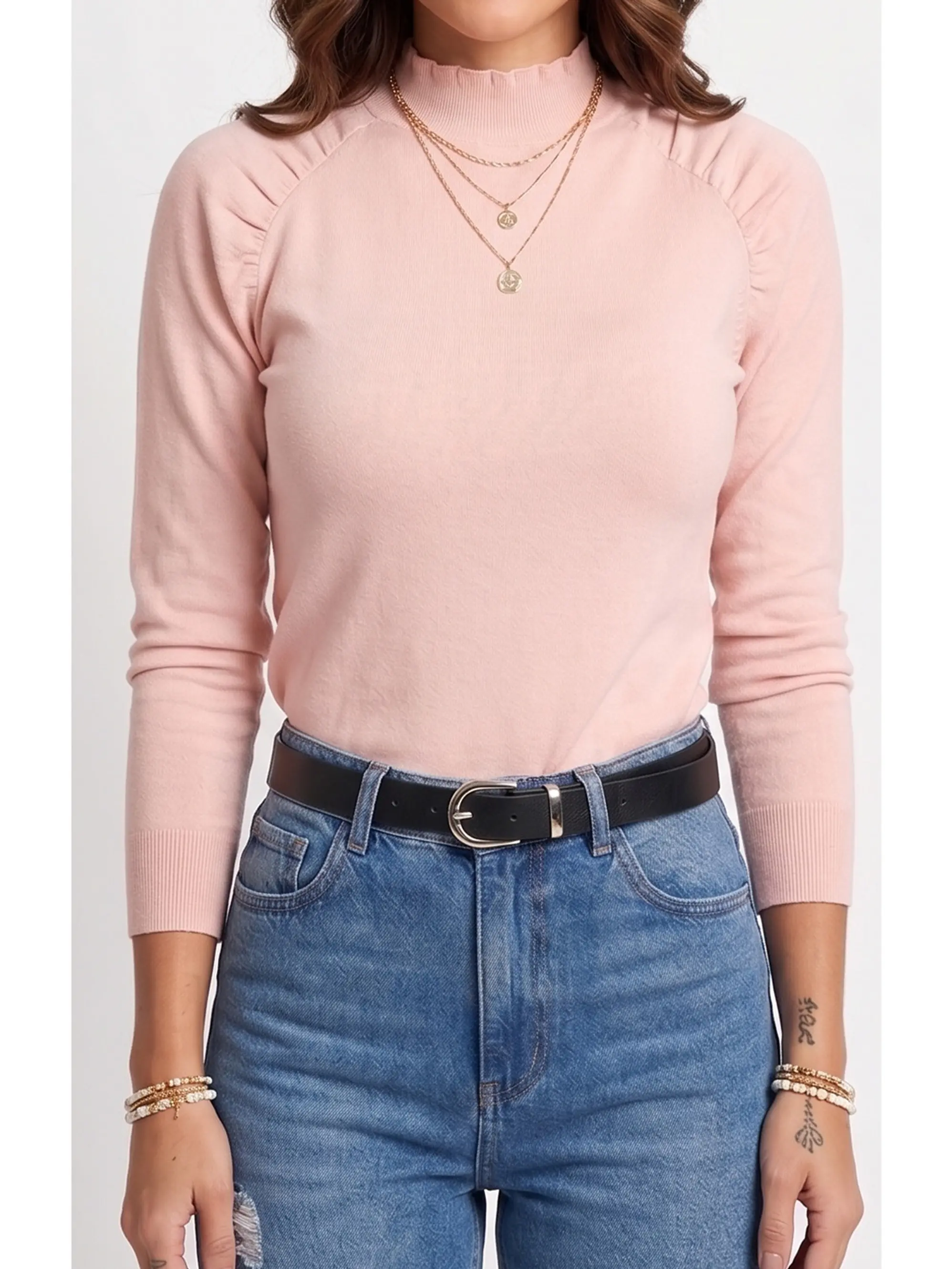 Sweater cuello medio Melisa colores 7