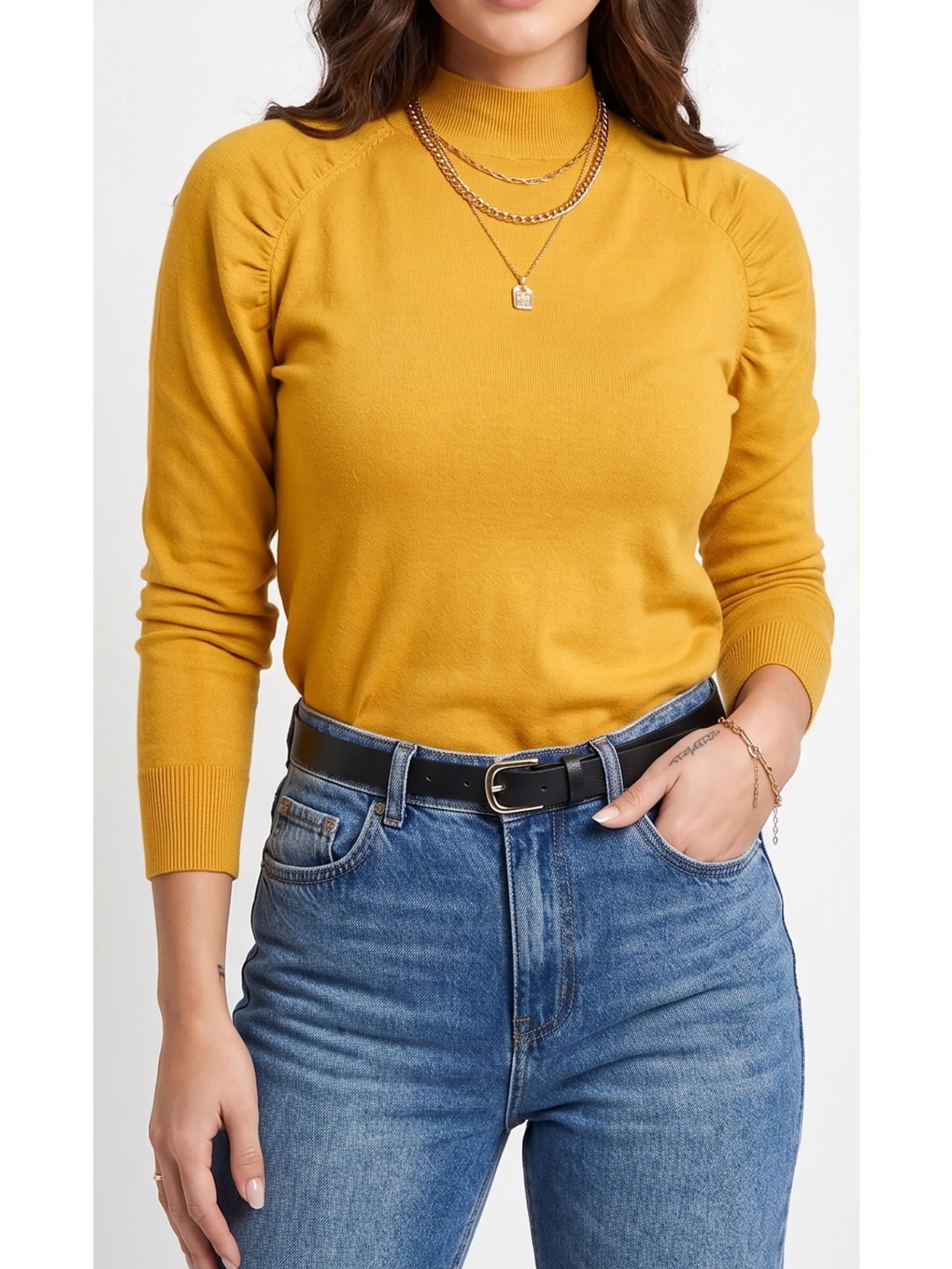 Sweater cuello medio Melisa colores 9