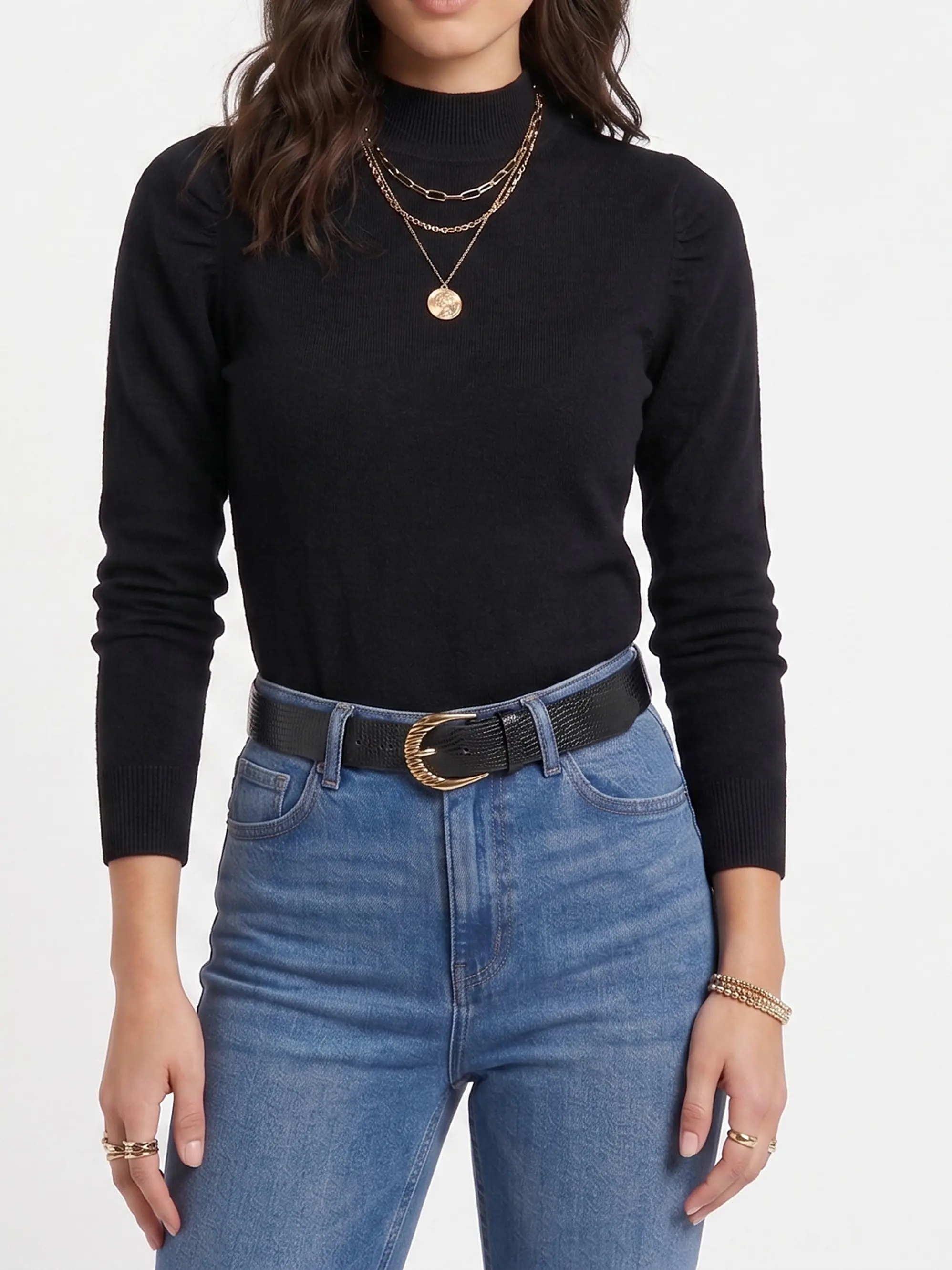 Sweater cuello medio Melisa colores 16