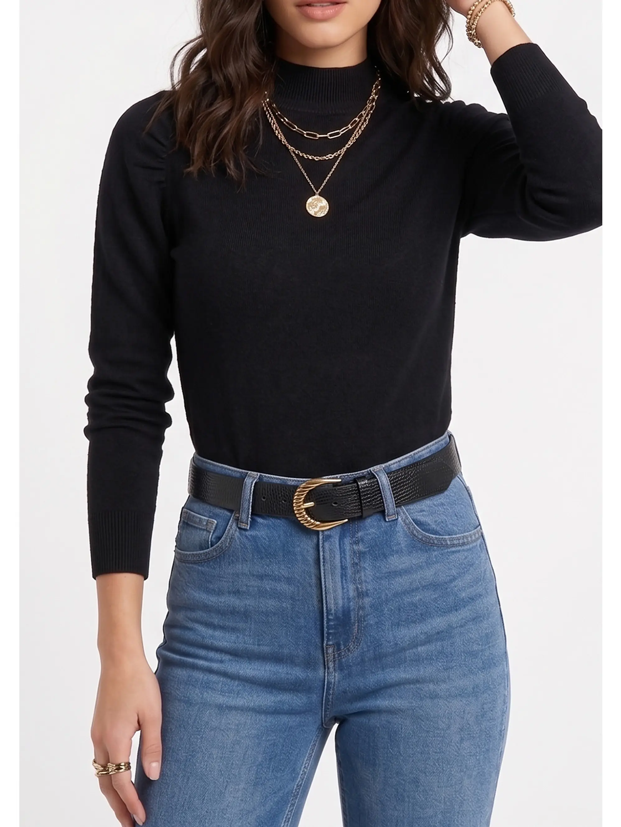 Sweater cuello medio Melisa colores 17
