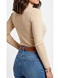 Sweater mujer cuello alto botones brillos - Miniatura 2