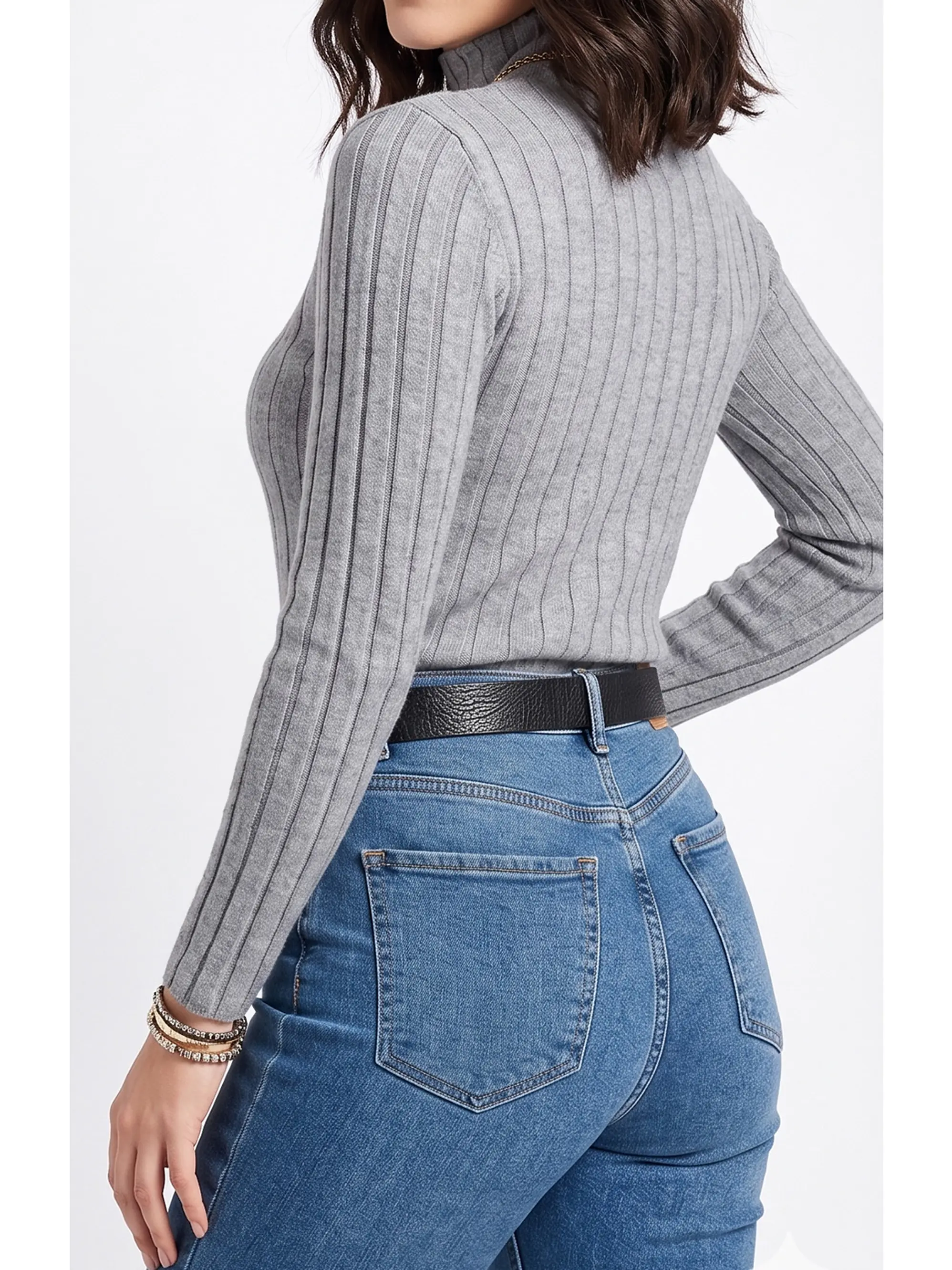 Sweater cuello alto mujer diseño terra 2