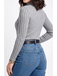 Sweater cuello alto mujer diseño terra - Miniatura 2