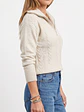 Sweater Mujer Con Medio Cierre Y Trenzas Colores - Miniatura 3