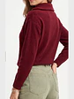 Sweater Mujer Con Medio Cierre Y Trenzas Colores - Miniatura 15