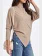 Sweater Mujer Asimétrico en Punta con Cuello Alto - Miniatura 2