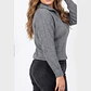 Sweater Tejido con Medio Cierre Metálico y Cuello Alto - Miniatura 10