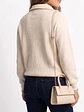 Sweater Tejido con Medio Cierre Metálico y Cuello Alto - Miniatura 7