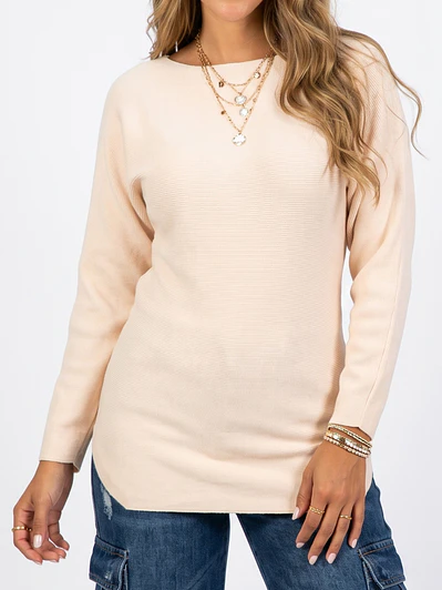 Sweater manga murciélago largo colores mujer
