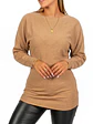Sweater manga murciélago largo colores mujer - Miniatura 4