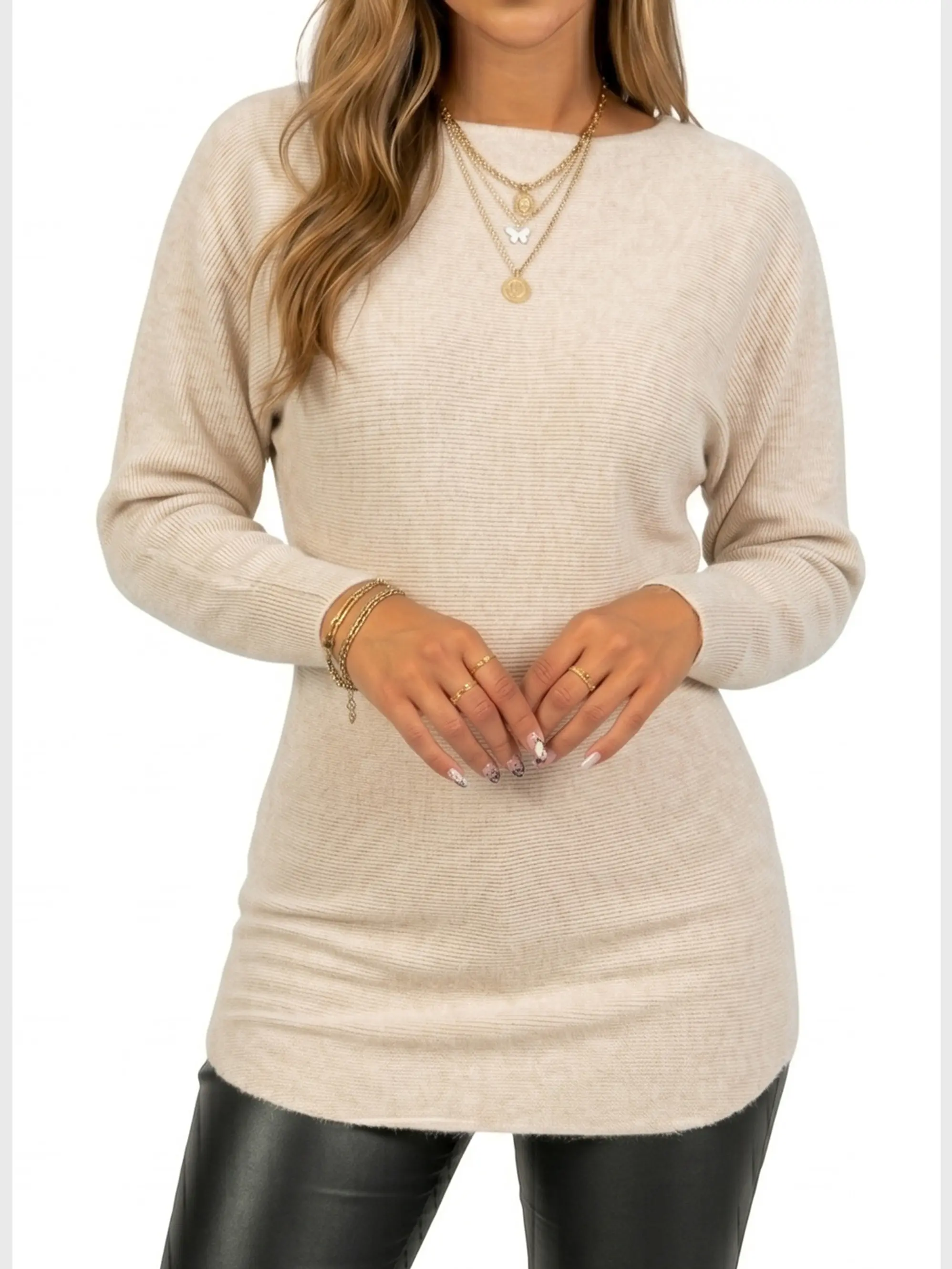 Sweater manga murciélago largo colores mujer 11